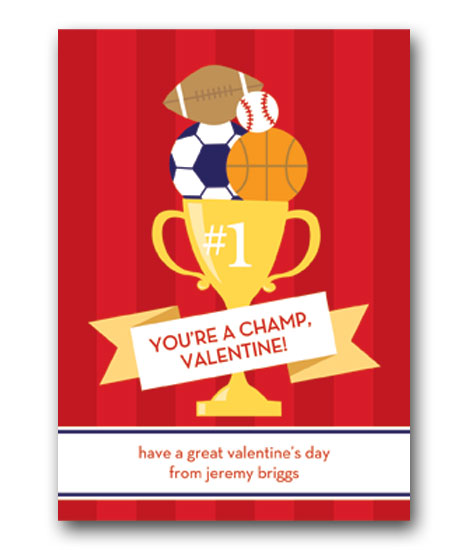 Stacy Claire Boyd - Children's Petite Valentine's Day Cards (You're A Champ)